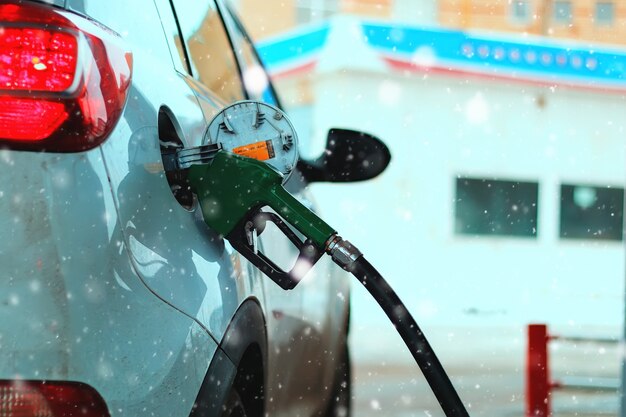 Car refueling of gasoline