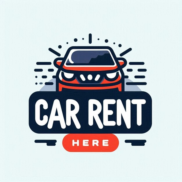 Photo a car rental sign that says car rent