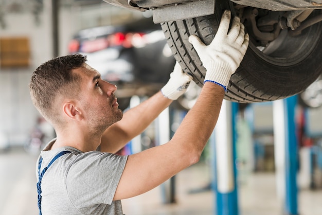 Foto composizione di affari di riparazione auto