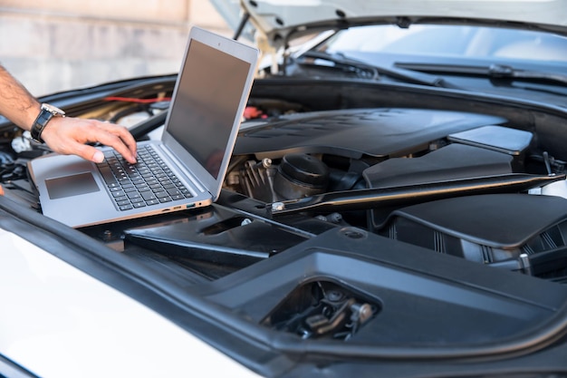 Car repair with computer