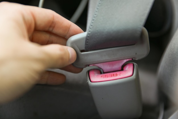 car seatbelt Safeguarding lives during transportation Vital for safety reminding us to buckle up