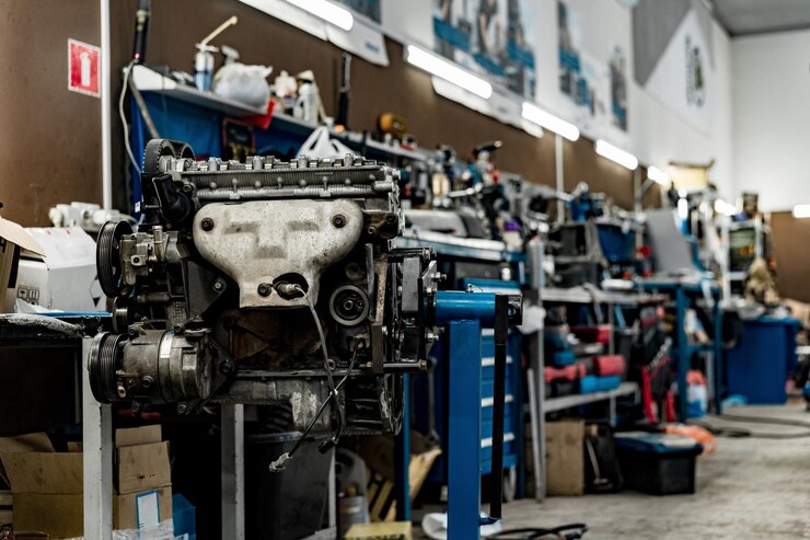 Photo car service center auomobile tools for repair and check up