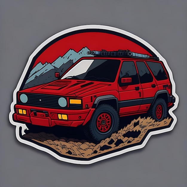 Car Sticker Vector