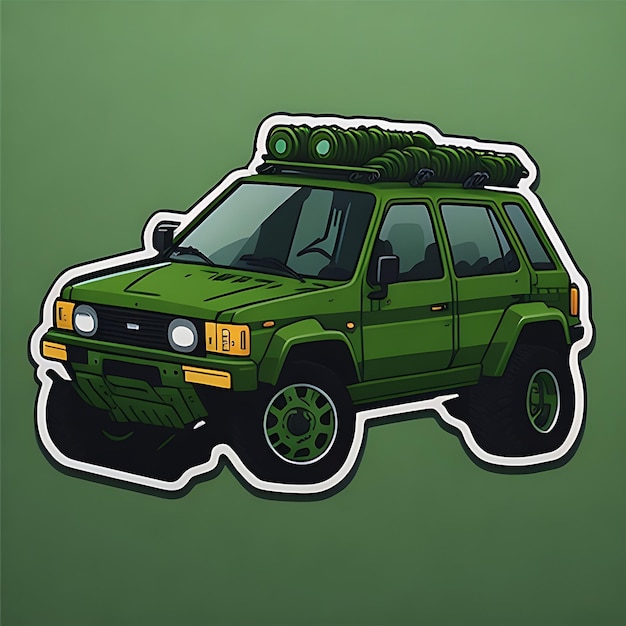 Car Sticker Vector