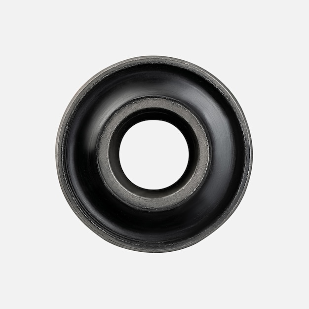 Car suspension rubber bushing isolated on white