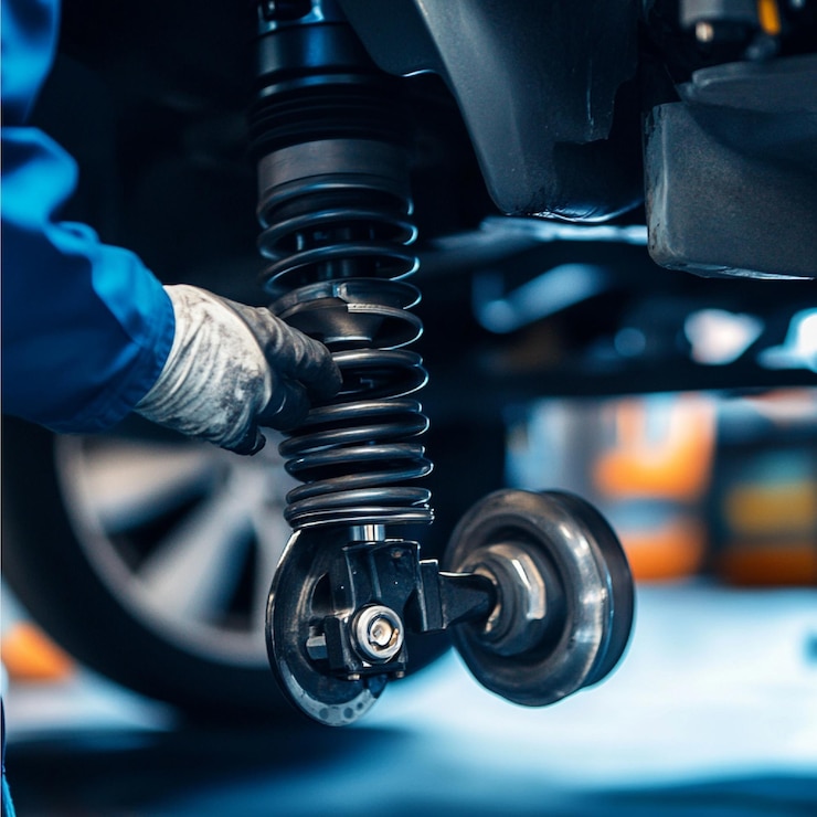 Photo car suspension and steering repair