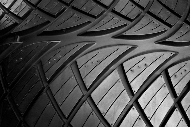 Car tire background Tyre texture closeup background