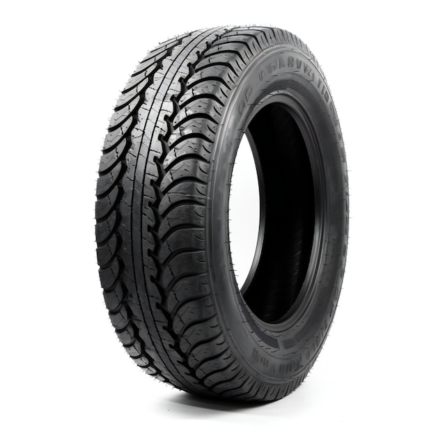 Car tire isolated on white background