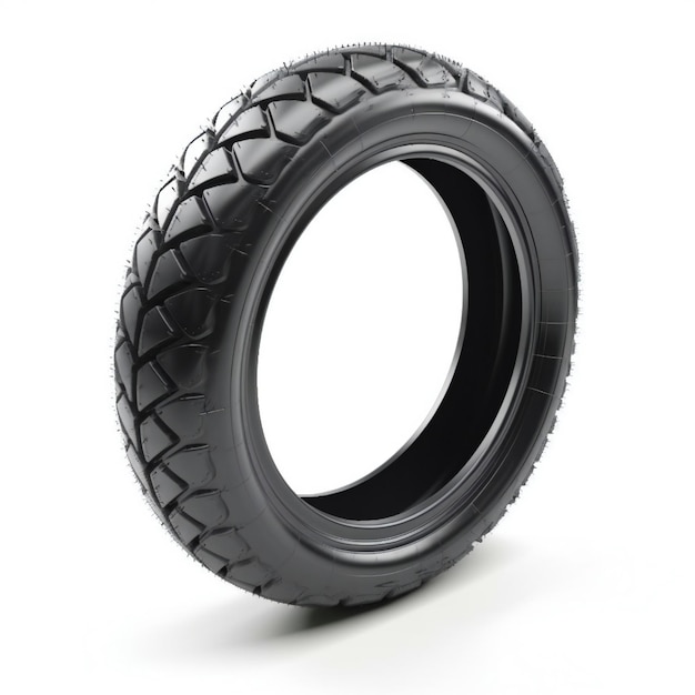 Car tire isolated on a white background