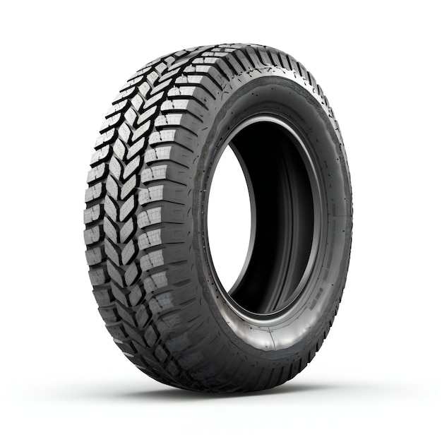 Photo car tire isolated on white background