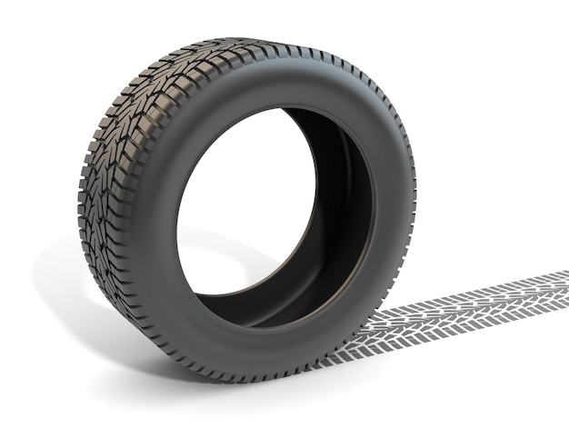 Car Tire and Track