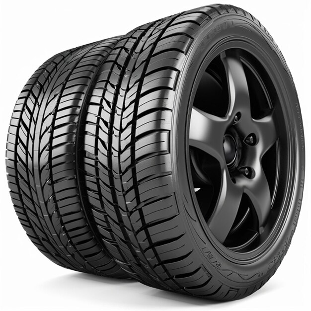 Car tires isolated