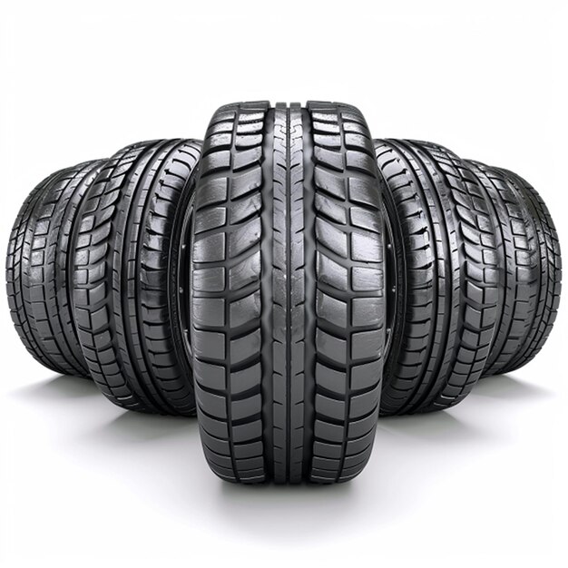 Car tires isolated