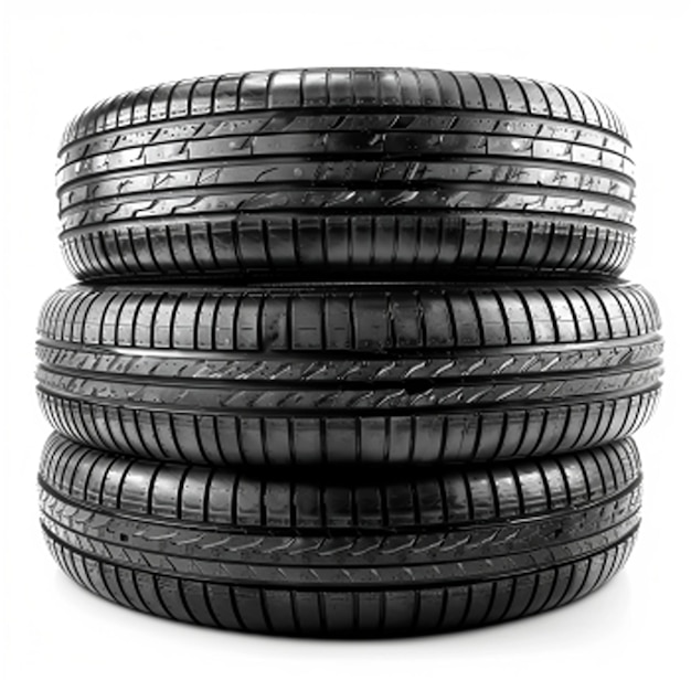 Car tires isolated