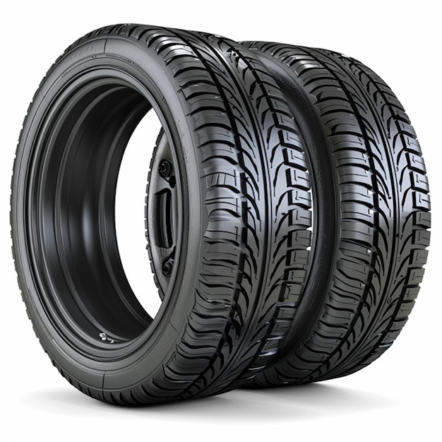 Car tires isolated