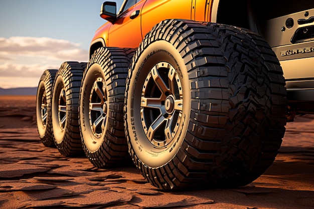 Photo car tires