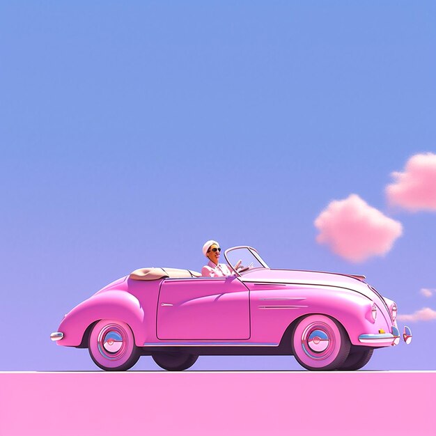 A car on a uniform background