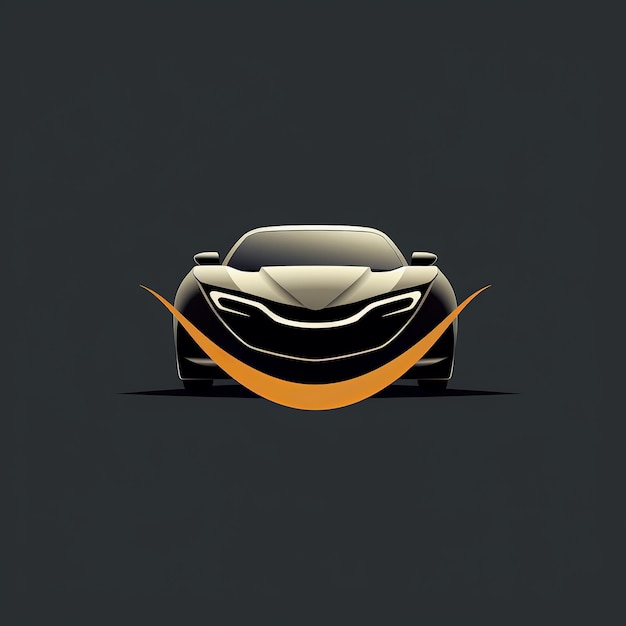 Фото Вектор автомобиля 2d логотип минимальный значок