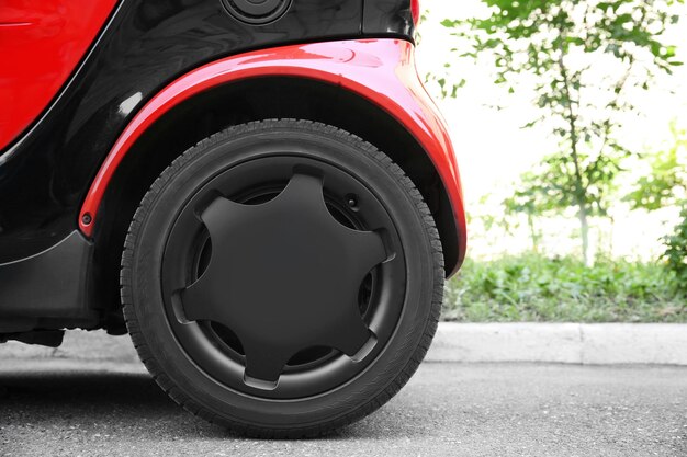 Photo car wheel closeup