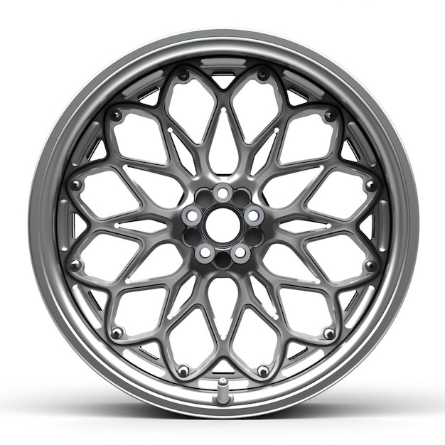 Car wheel isolated on a white background