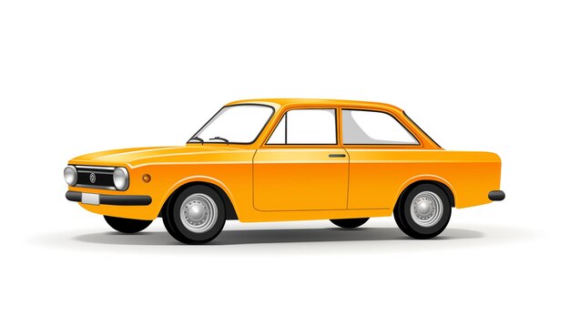 A car on a white background isolated