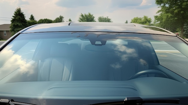 Photo car windshield mocup car window mockup