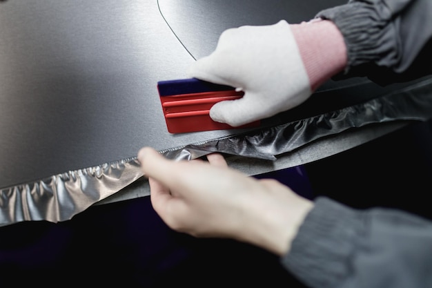 arizona red upper silver lower car wrap