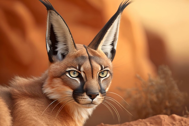 Caracal-portretten Generatieve AIx9