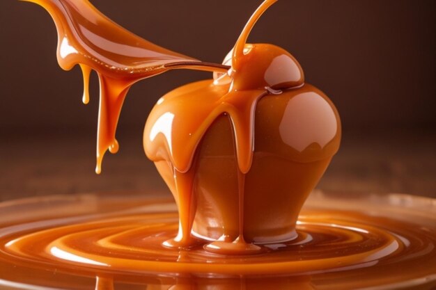 Photo caramel melted