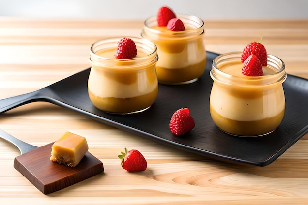 Caramel vla pudding