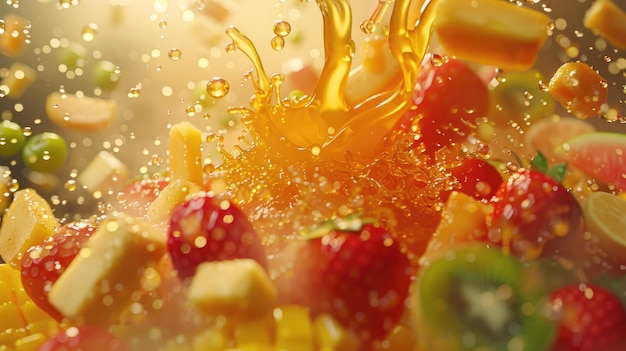 Caramel Wave Collides with Fruit Medley