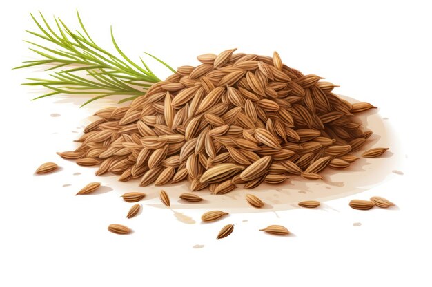 Caraway seeds icon on white background