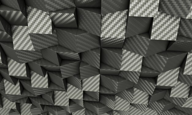 Carbon 3d geometric background