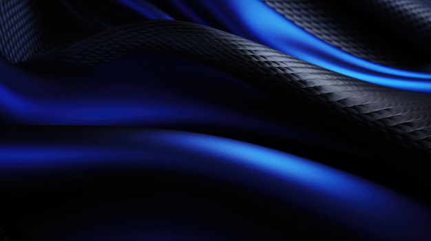 Carbon fiber achtergrond behangontwerp van zwart en marineblauw patroon en gestreepte vormen