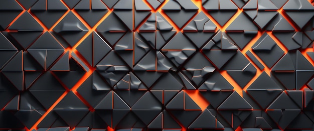 Carbon texture 3d tiles aligned Abstract background wallpaper Ascetic web banner Generative AI