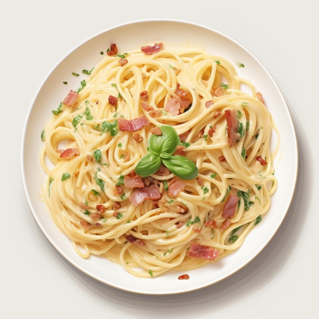 Carbonara on light gray