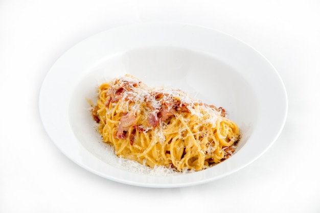 Carbonara van de spaghetti, pasta