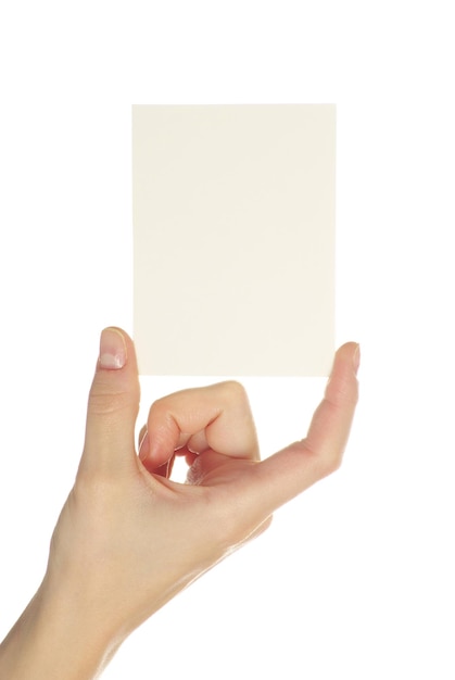 Card in hand