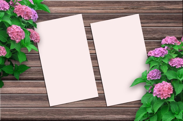 Card Mockup Blank Card Picture Empty White Card Picture