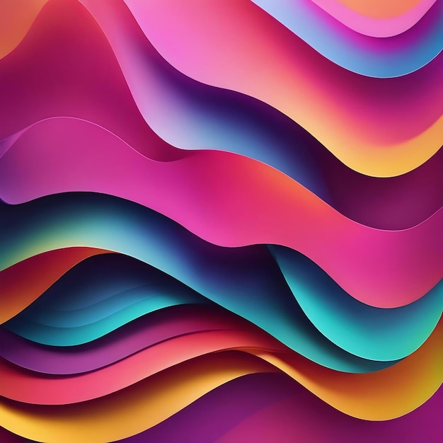 Card template curve gradient abstract background