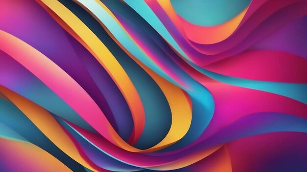 Card template curve gradient abstract background