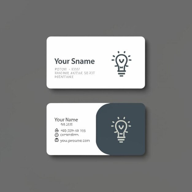 Photo card template modern business