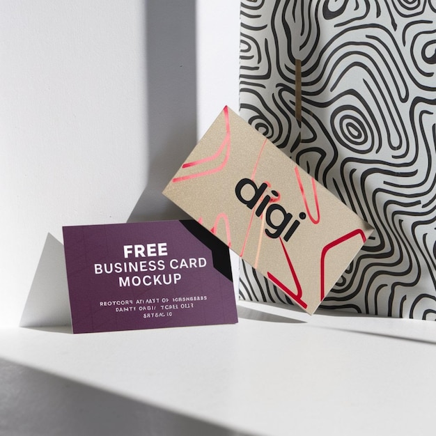 a card that says free business on it