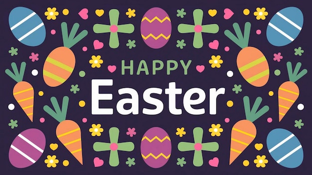 a card with easter eggs on it that says easter