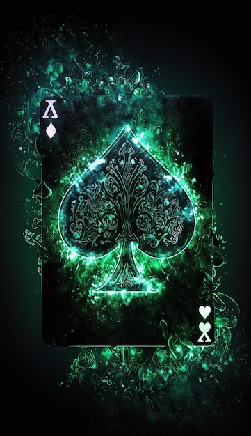 A card with a spade on it that says ace of spades.