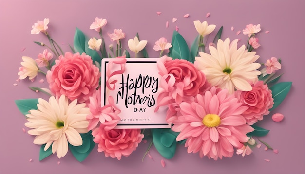 a card with the words happy mothers on it