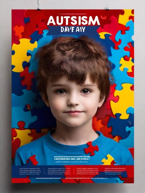 Photo card for world autism awareness day