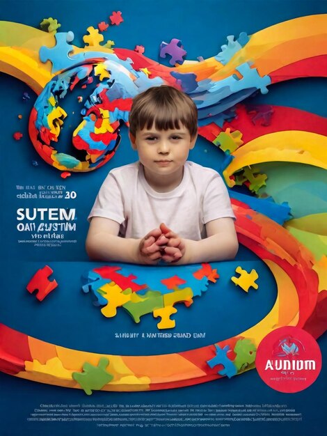 Photo card for world autism awareness day