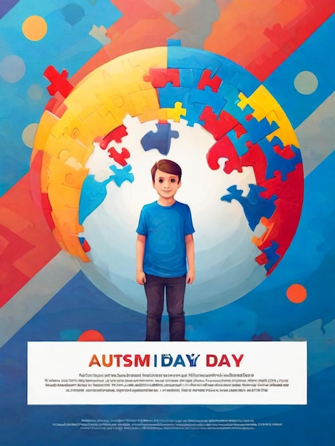 Photo card for world autism awareness day