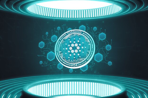 Cardano blockchain platform concept